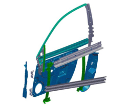 Roll forming parts of automobile body